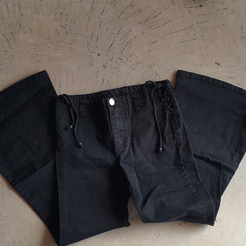 Black Wide-Leg Pants